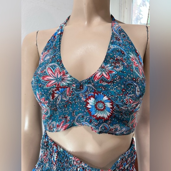 Bold & Beautiful silk pants & top floral print - Picture 7 of 16